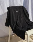 organic cotton oversized black t-shirt