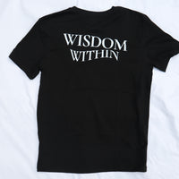 WISDOM WITHIN TEE IN BLACK