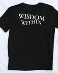 WISDOM WITHIN TEE IN BLACK