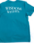 WISDOM WITHIN TEE IN ISLAND BLUE