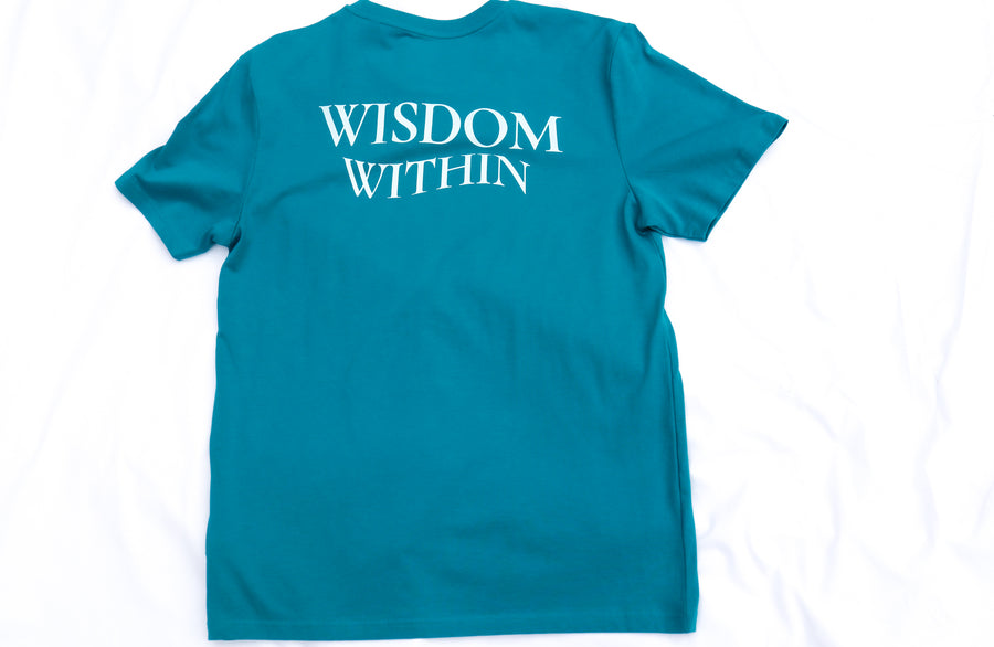 WISDOM WITHIN TEE IN ISLAND BLUE
