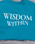 WISDOM WITHIN TEE IN ISLAND BLUE